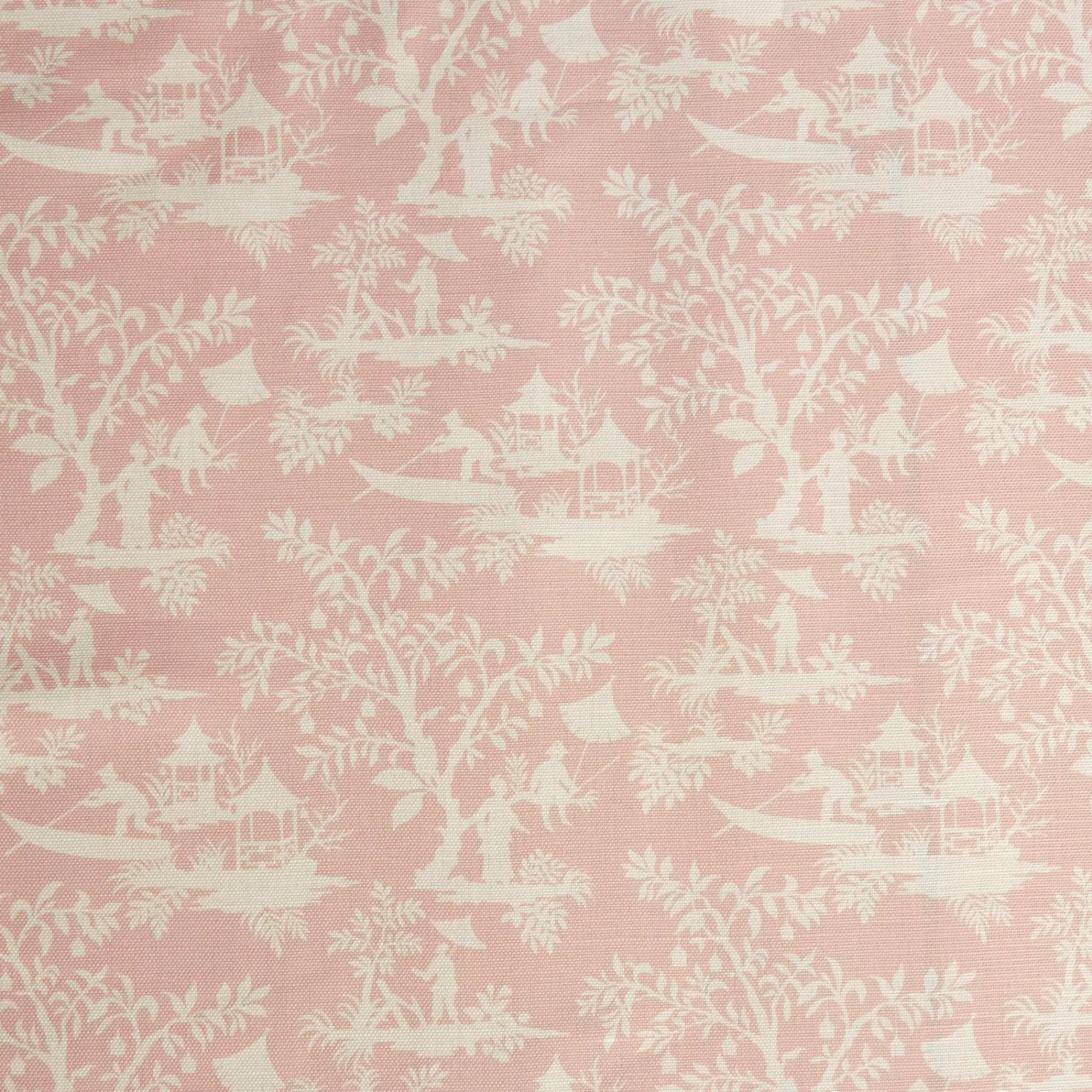 Online Pink Pagoda Garden Fabric Serena Fresson Fabrics