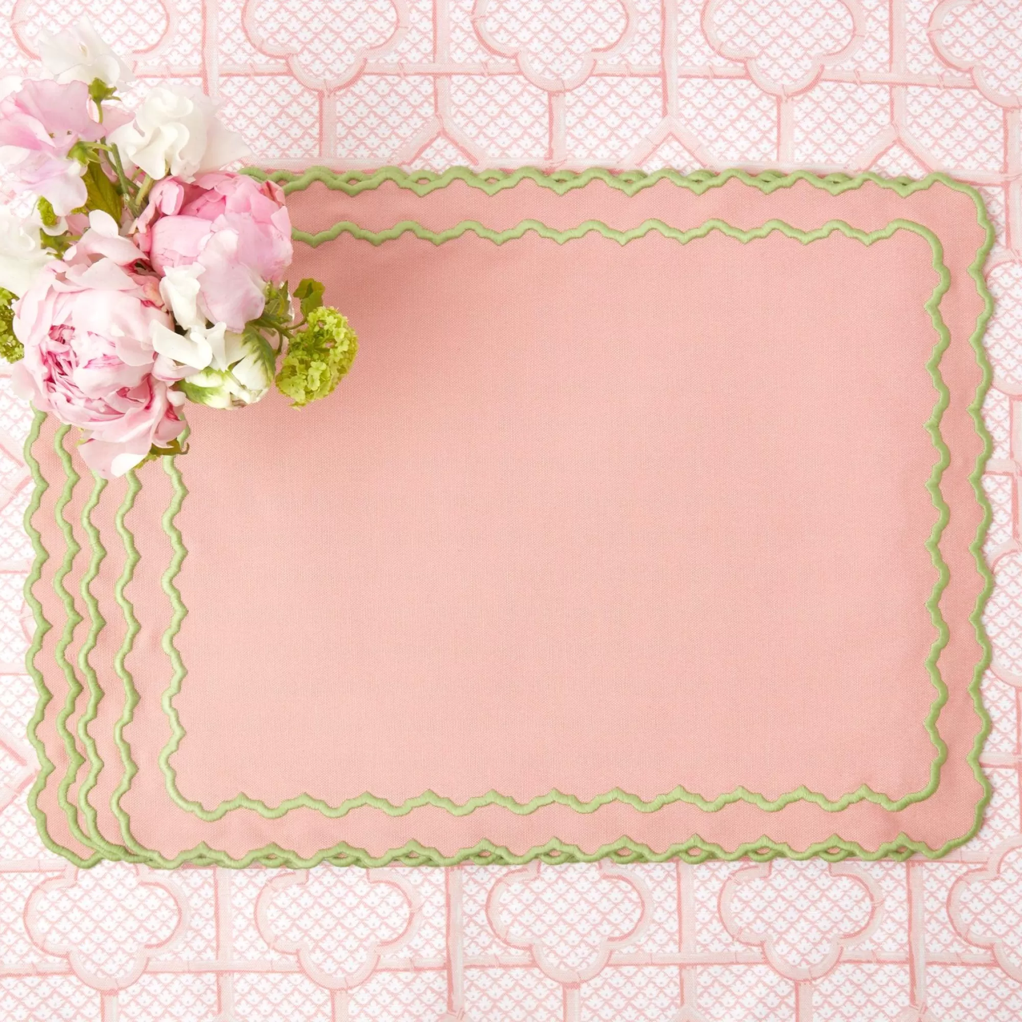 Best Pink Penelope Placemats (Set Of 4) Placemats