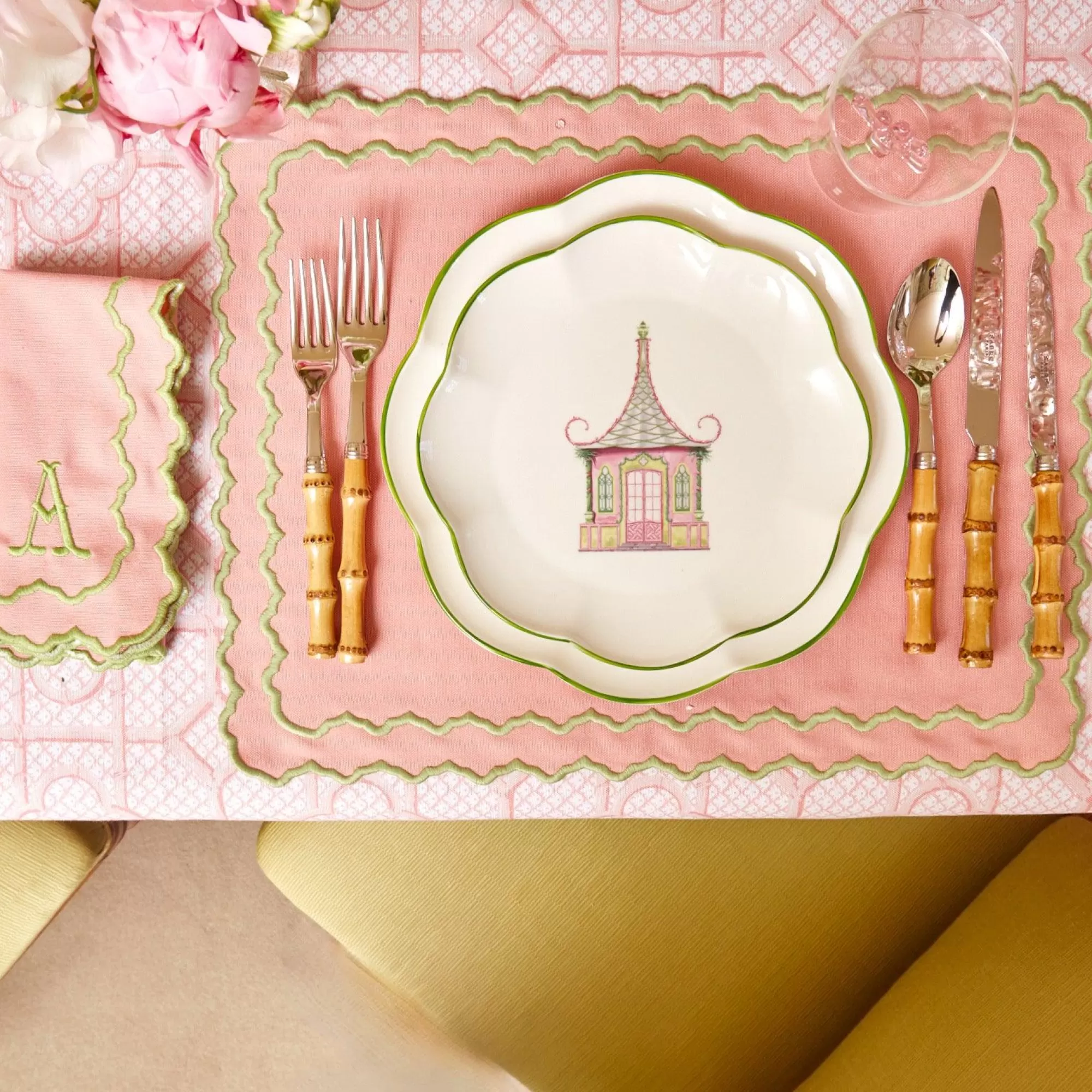 Best Pink Penelope Placemats (Set Of 4) Placemats