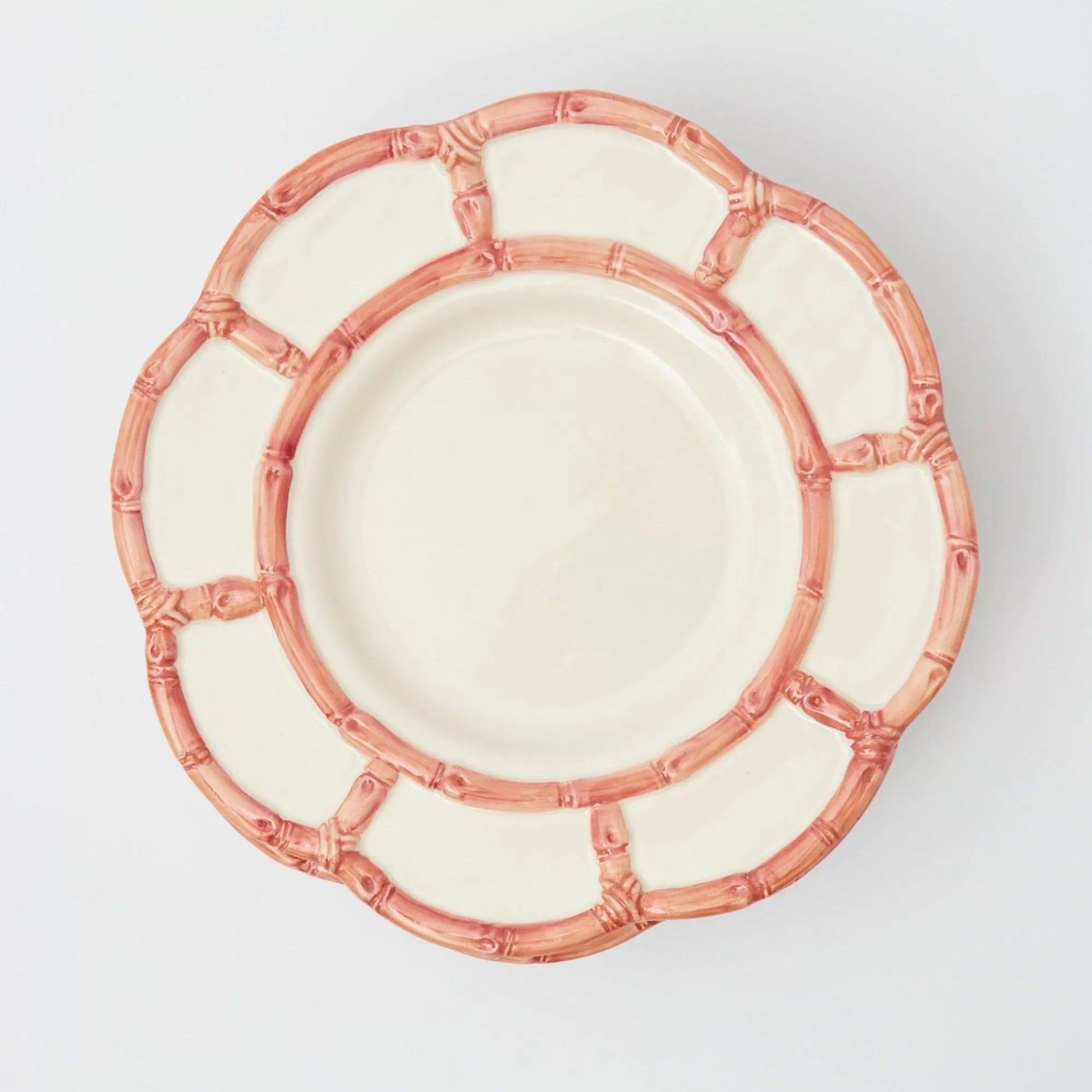 Cheap Pink Petal Bamboo Dinner Plate Bamboo Crockery