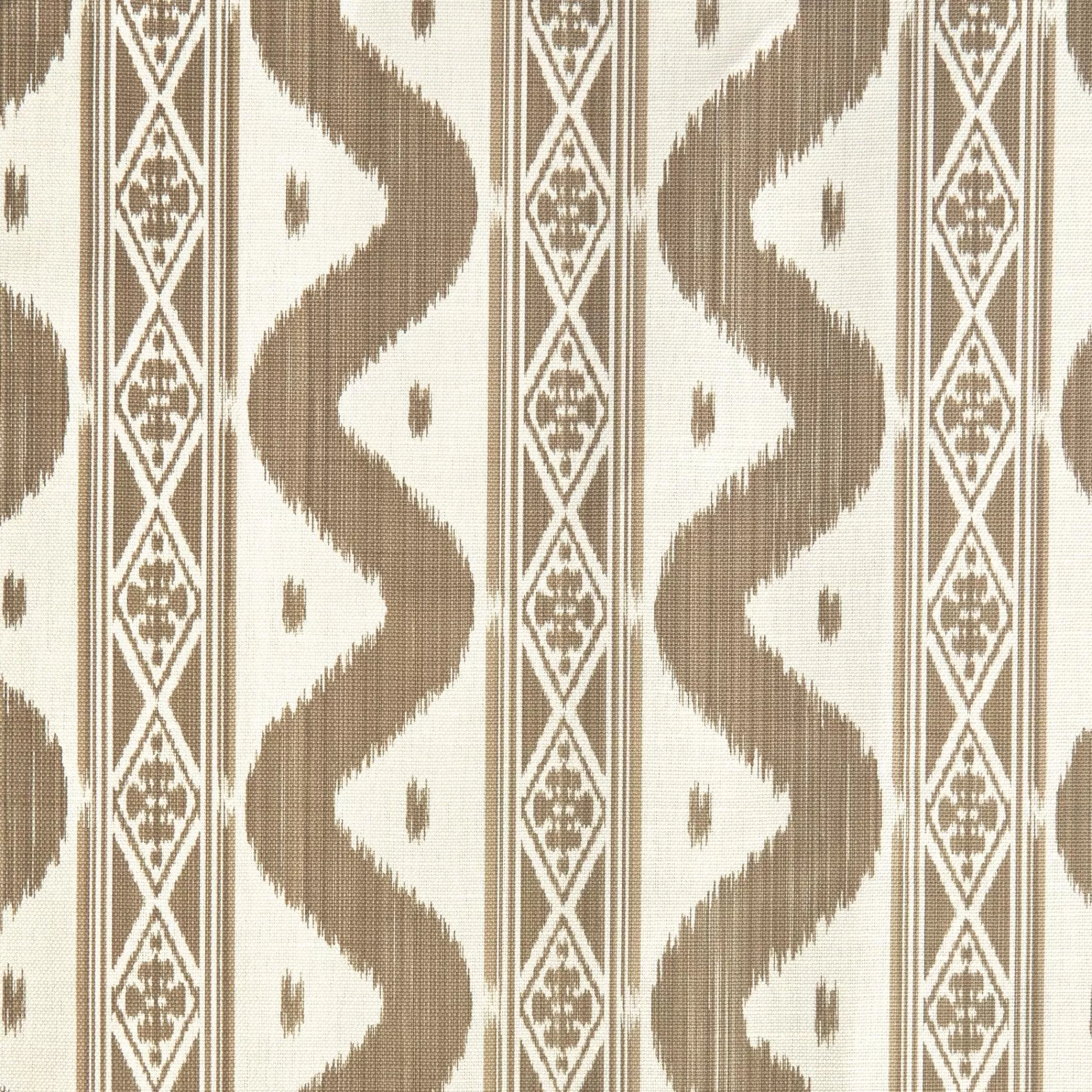 Hot Putty Ikat Stripe Fabric Serena Fresson Fabrics