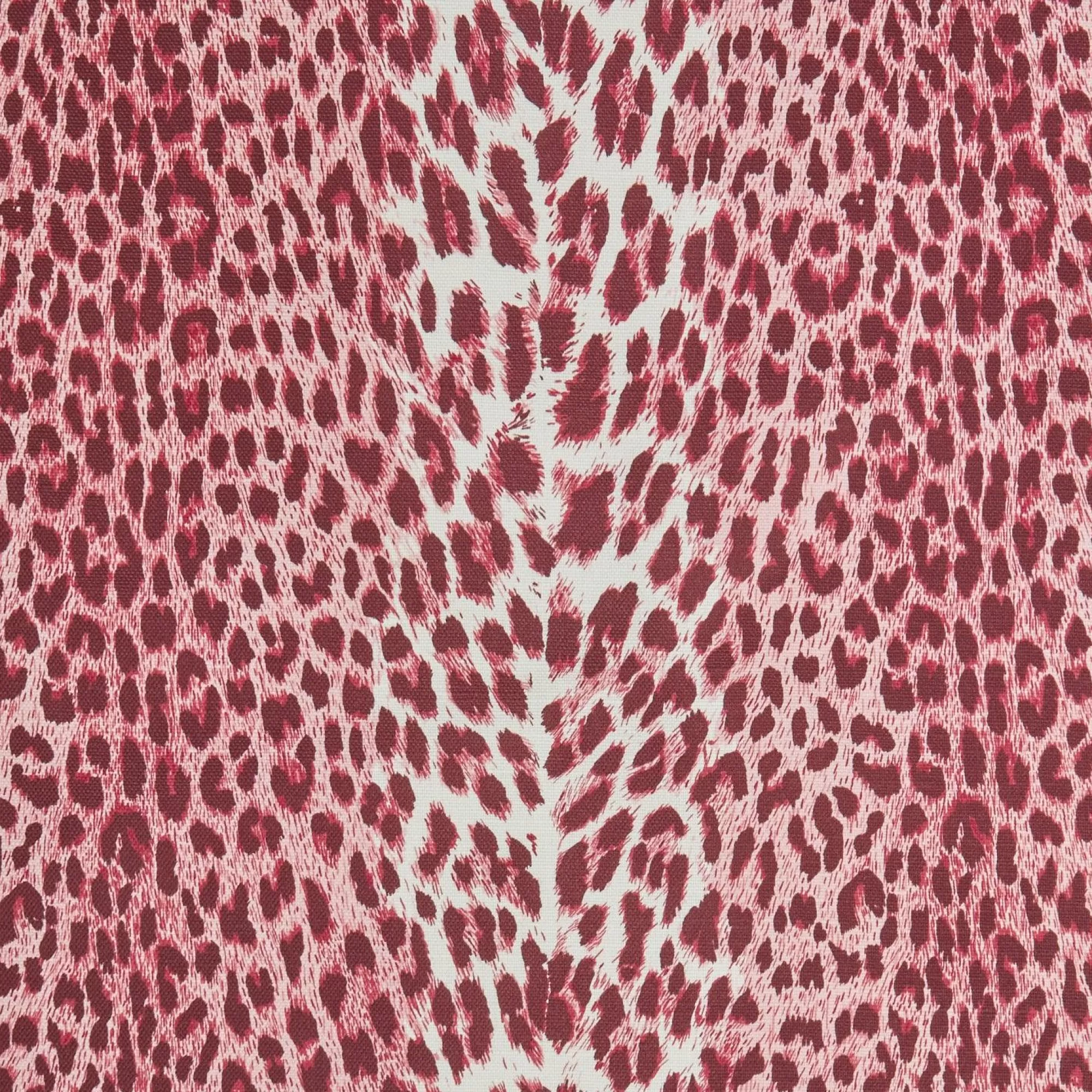 Best Sale Raspberry Pink Leopard Fabric Serena Fresson Fabrics