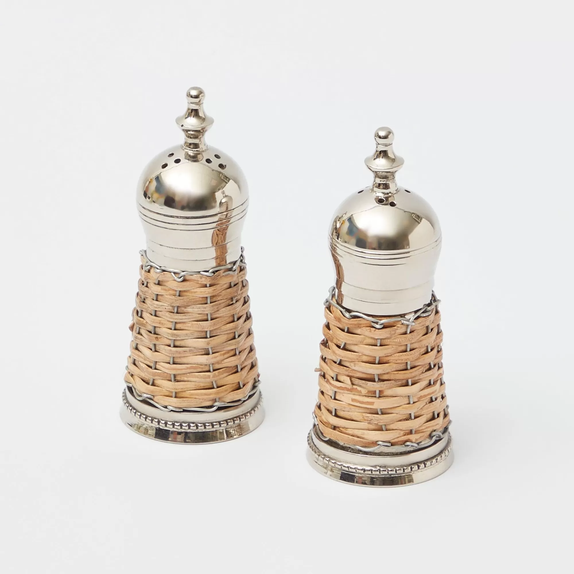 New Rattan Salt & Pepper Set Rattan Tableware