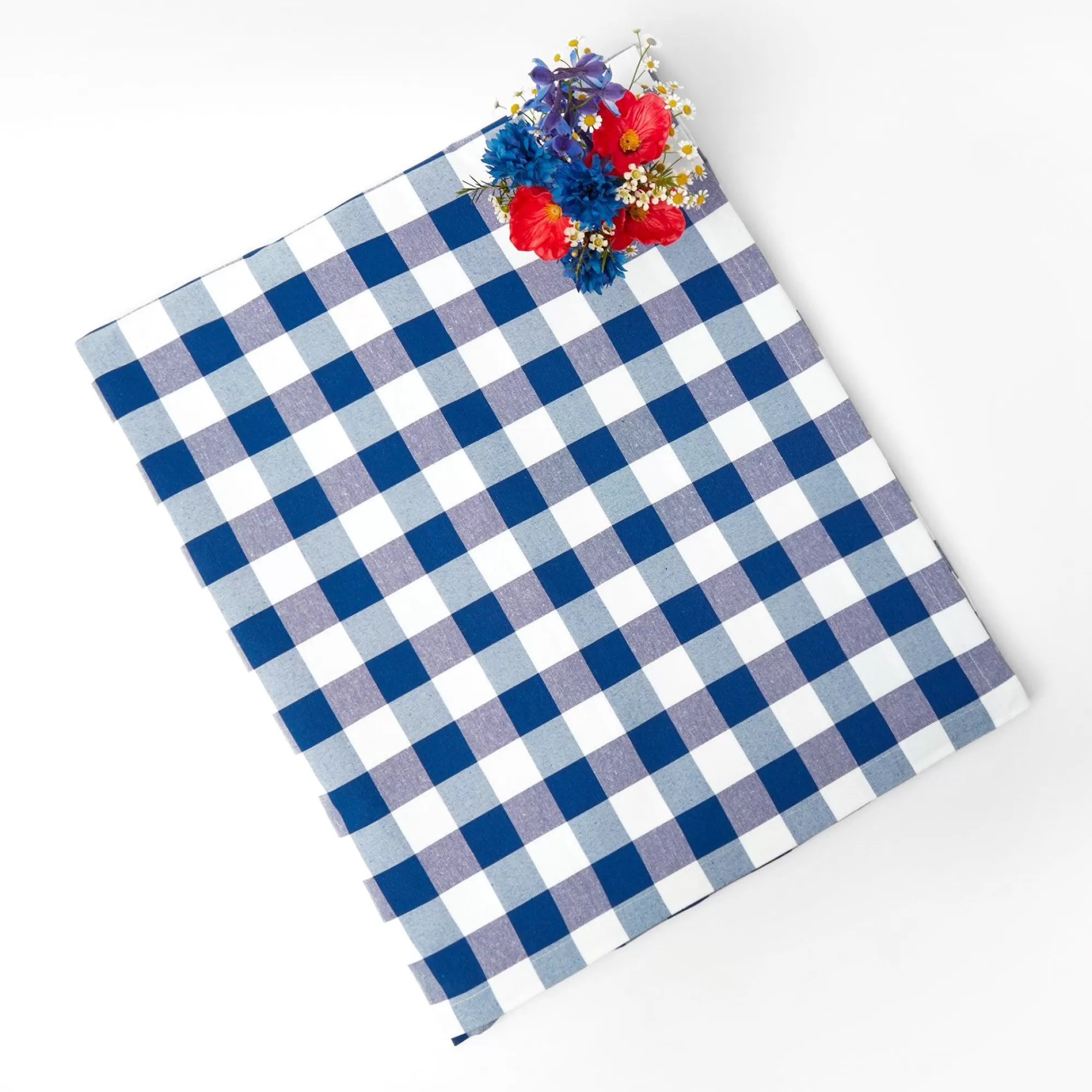 Cheap Royal Blue Gingham Tablecloth Tablecloths