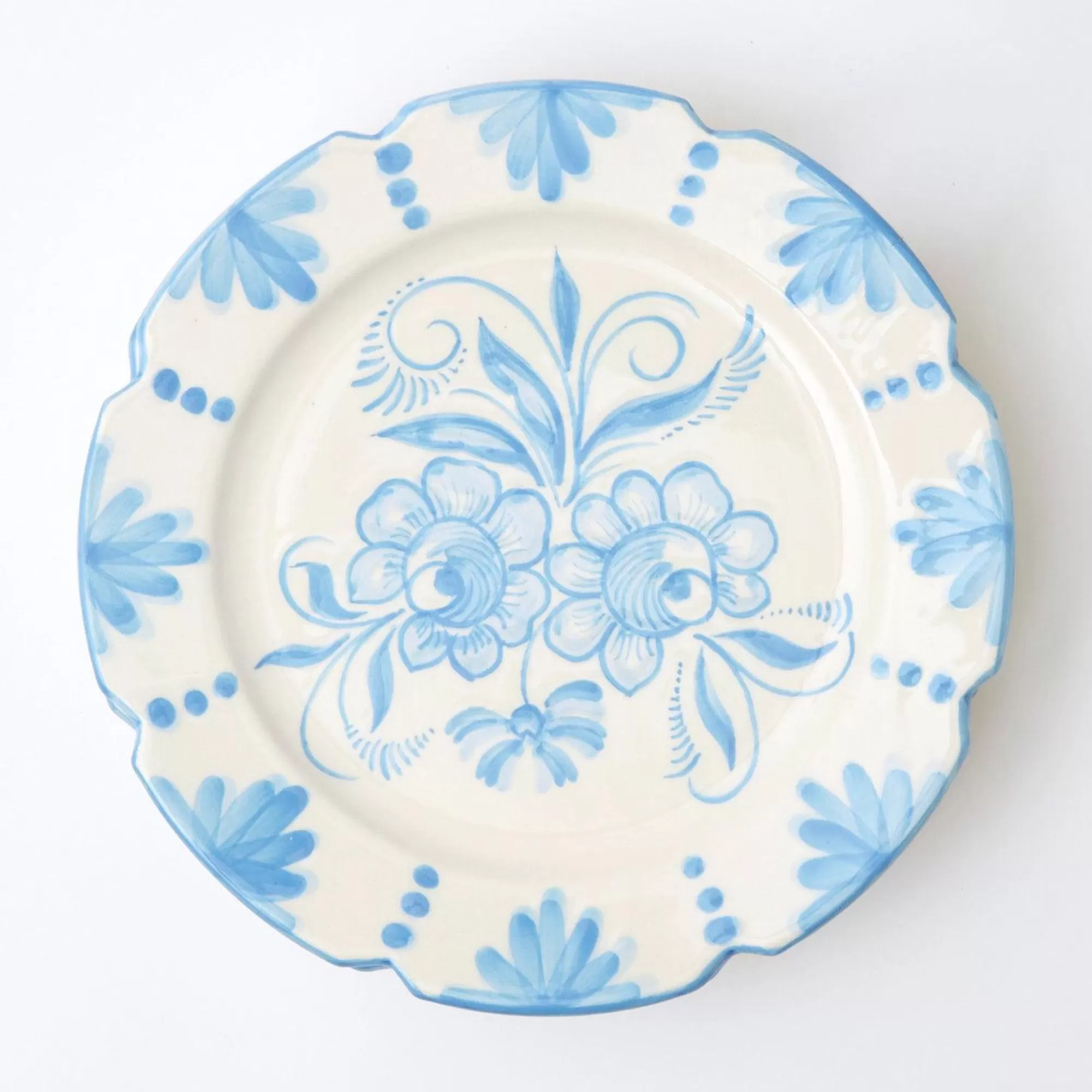 Cheap Seville Blue Gardenia Dinner Plate Dinner Plates