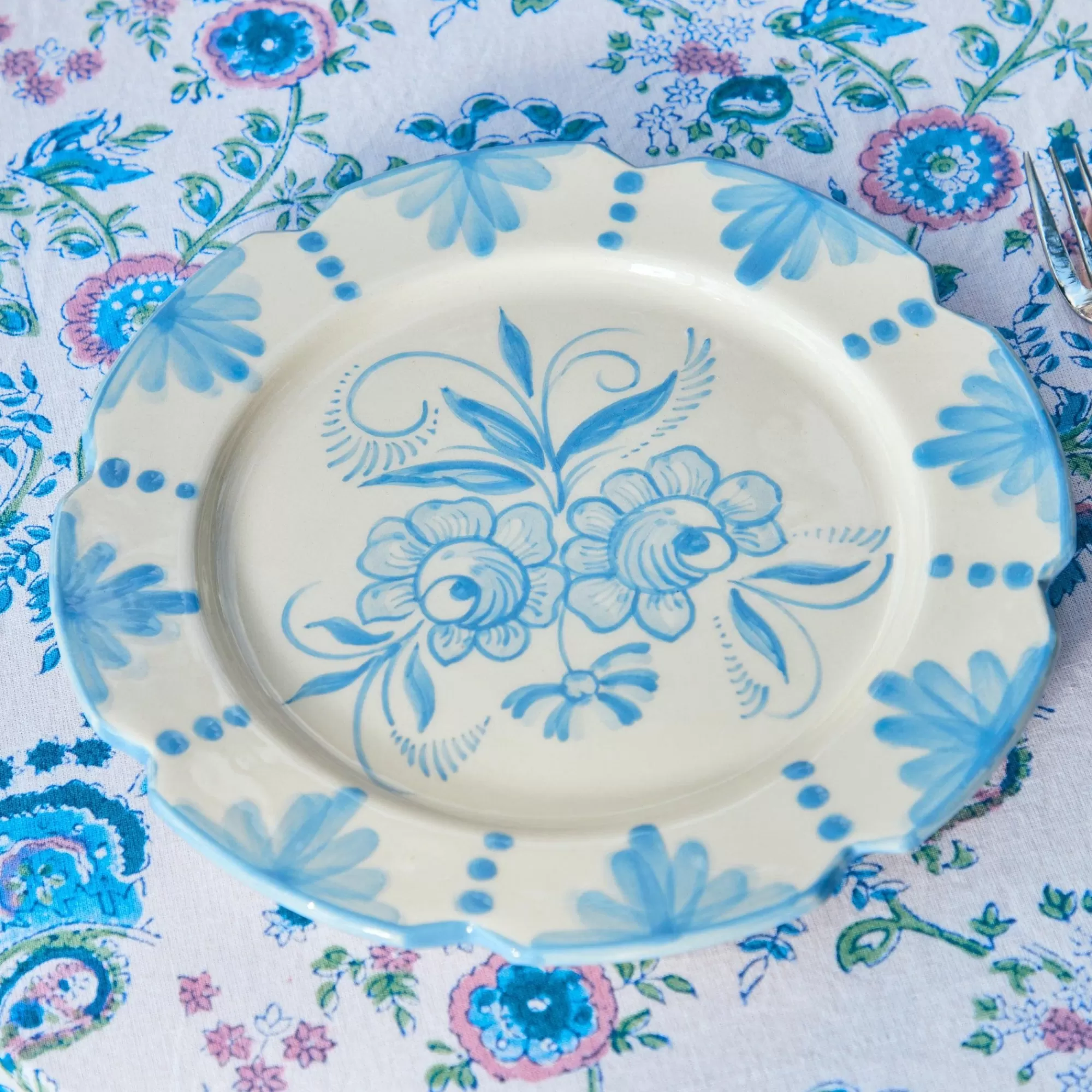 Online Seville Blue Gardenia Starter Plate Starter Plates