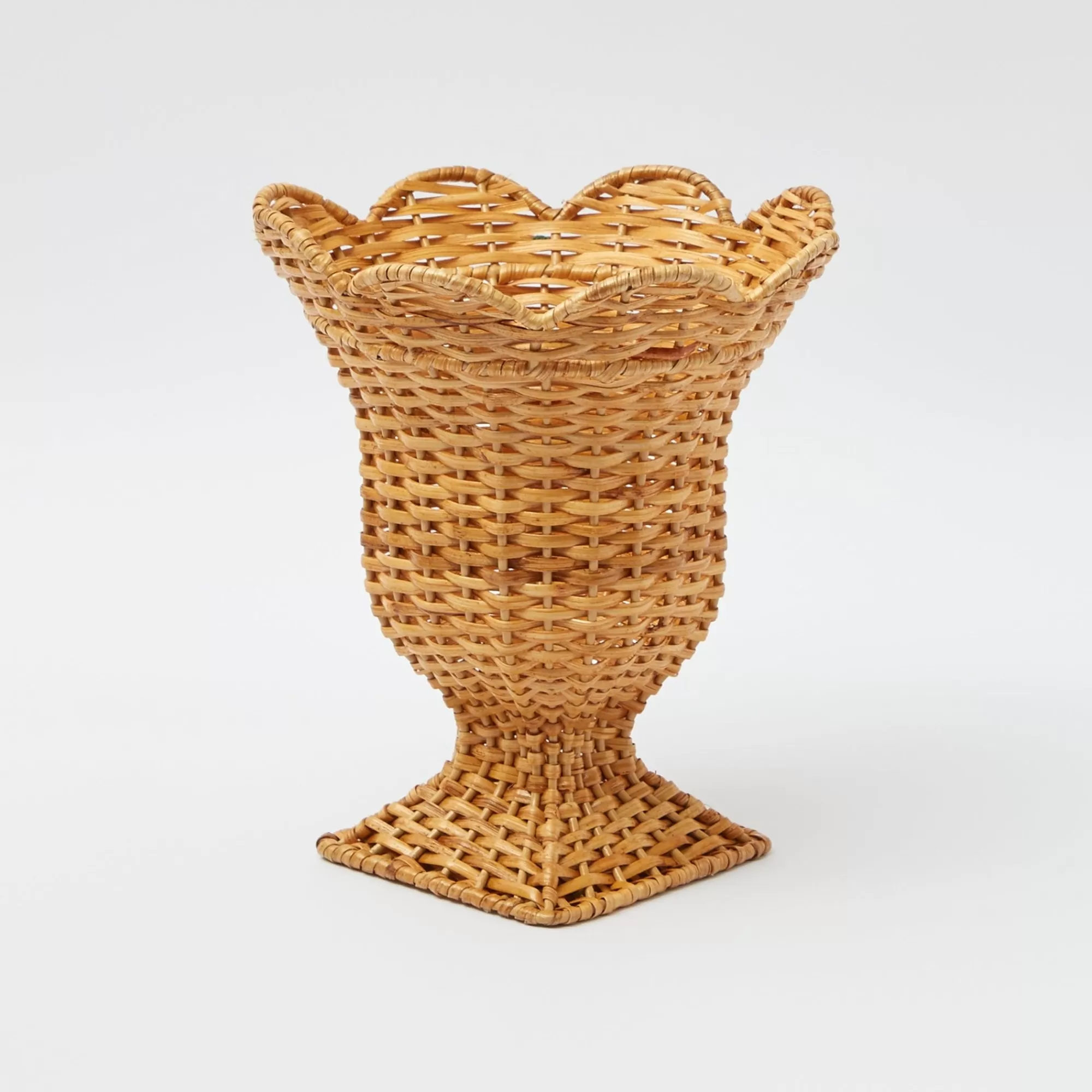 New Small Natural Rattan Urn Vase Vases