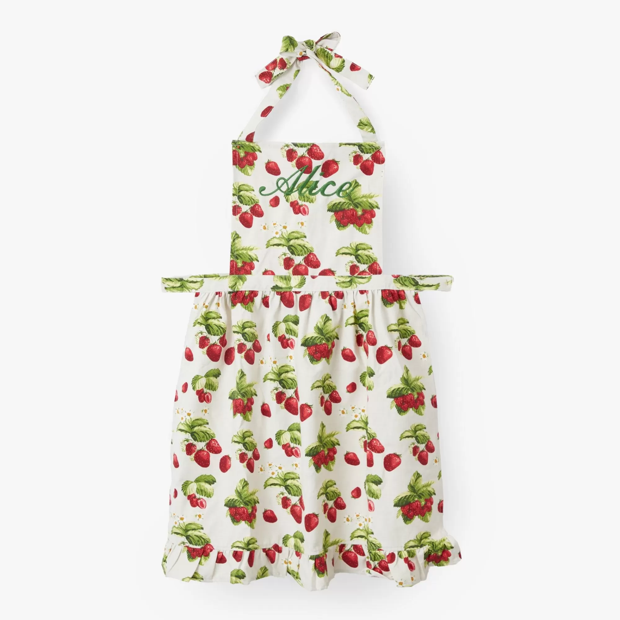 Discount Strawberry Frilled Apron Aprons & Robes