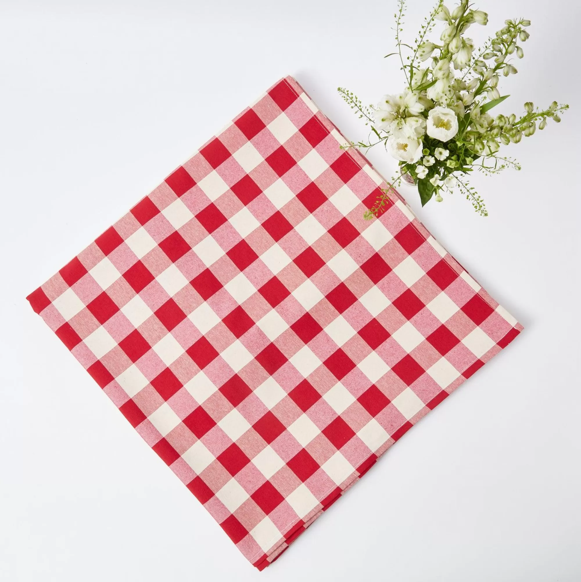 Fashion Swiss Red Gingham Tablecloth Tablecloths