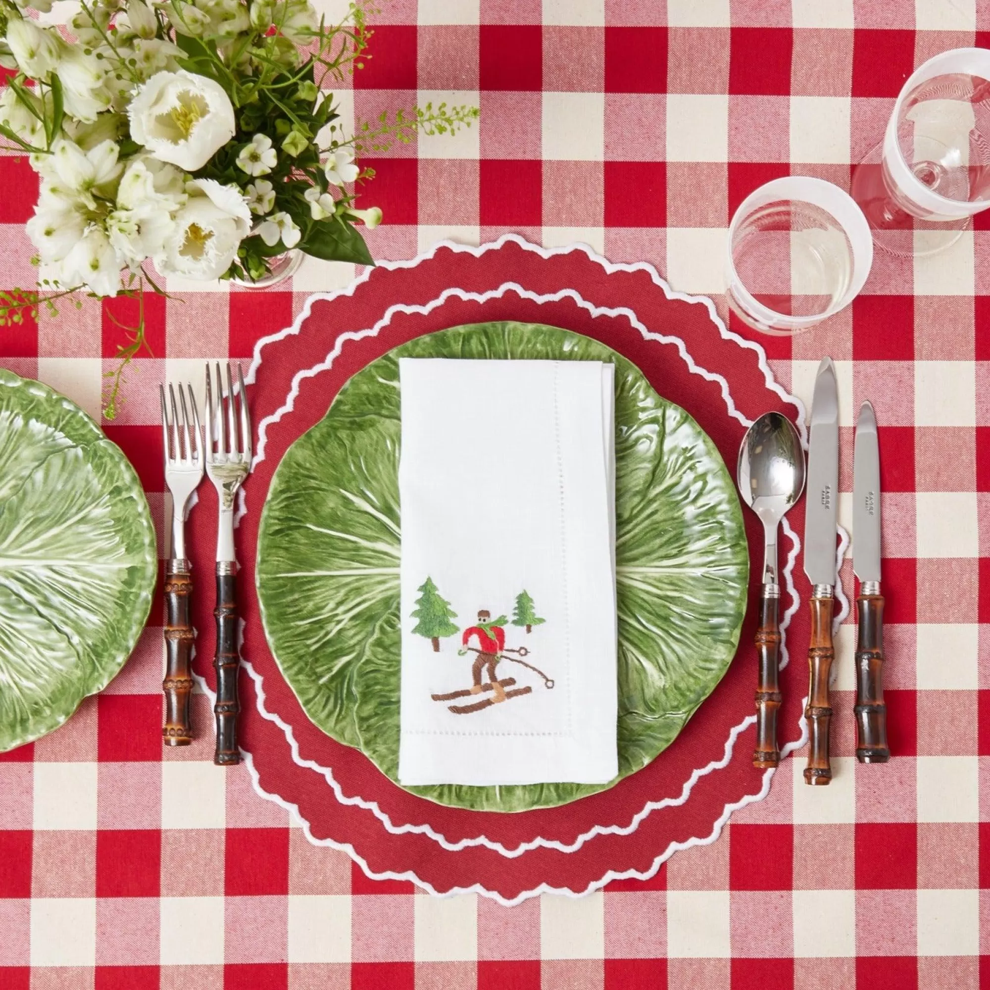 Fashion Swiss Red Gingham Tablecloth Tablecloths