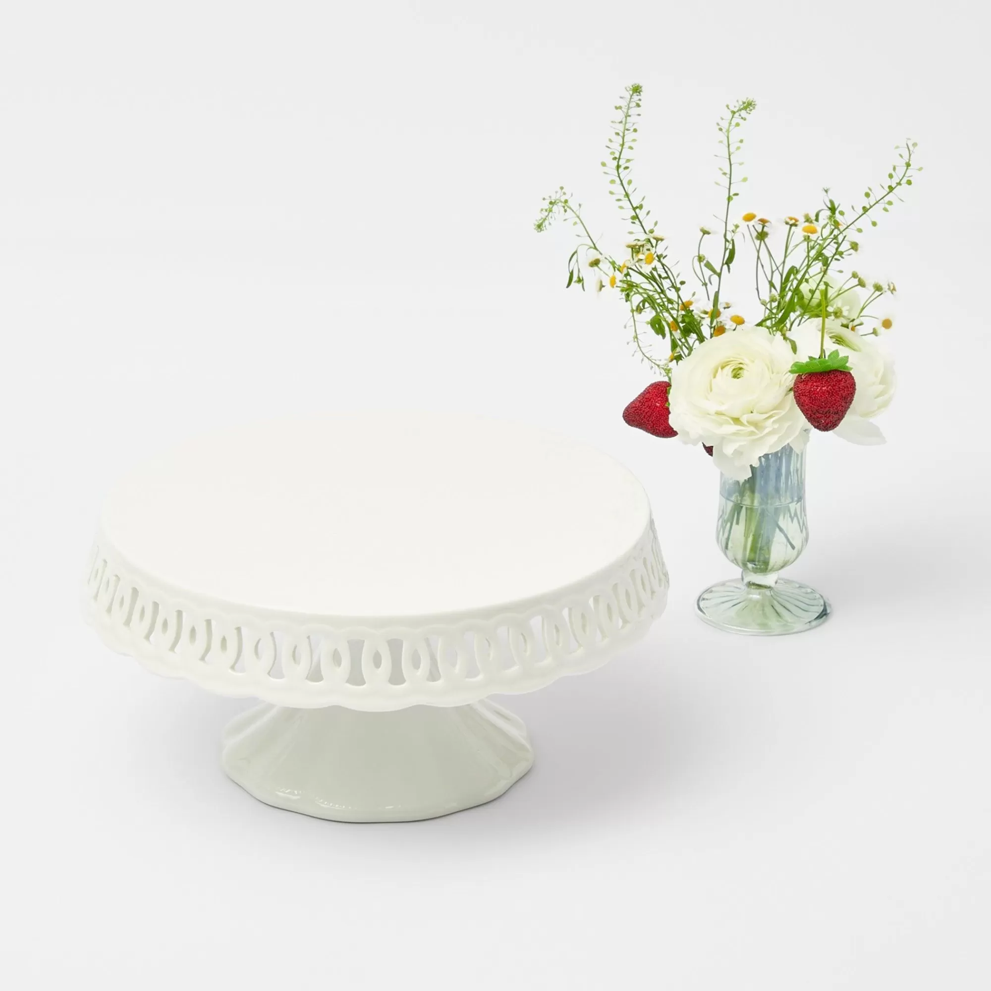 Outlet White Lace Cake Stand Teaware