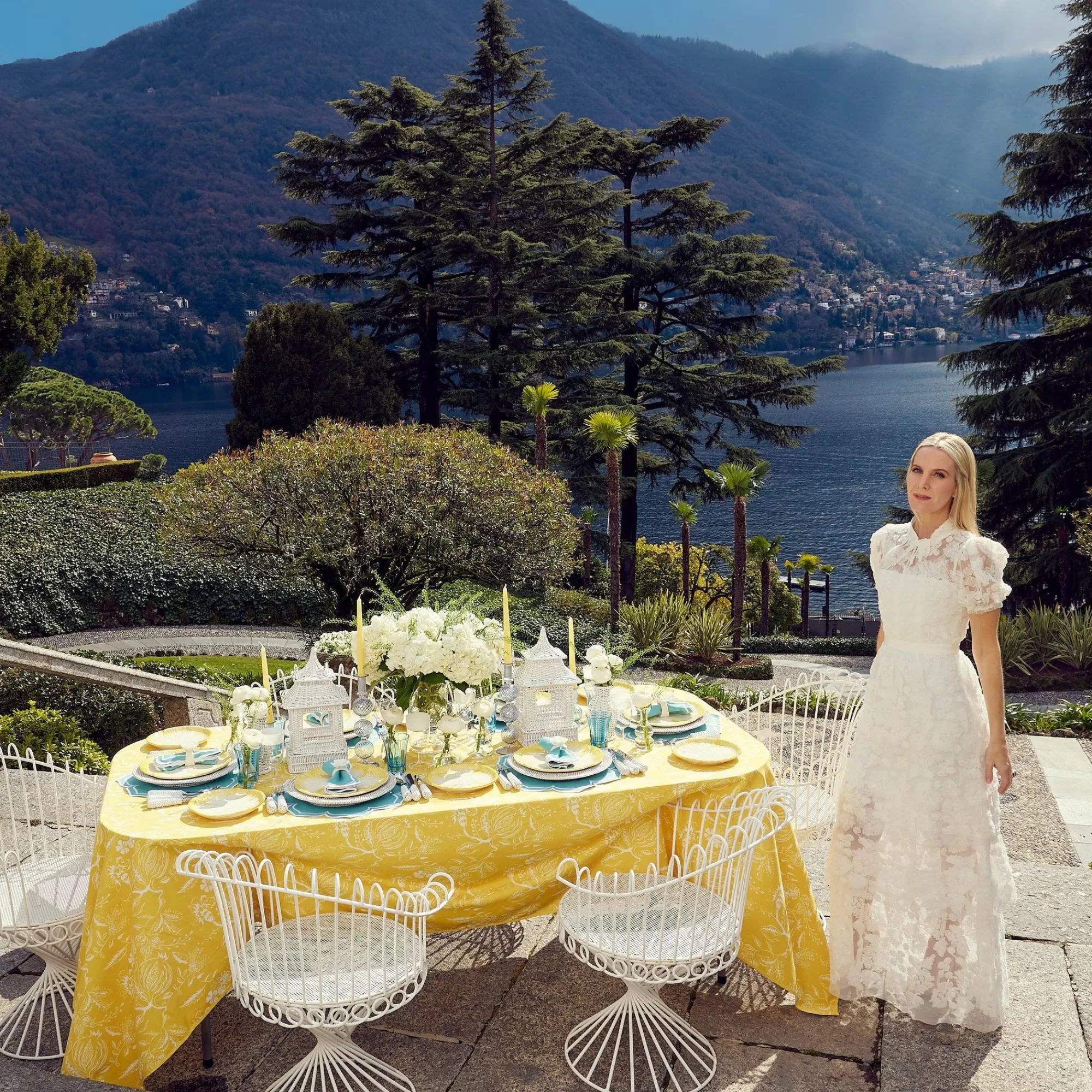 Fashion Yellow Melograno Tablecloth Tablecloths